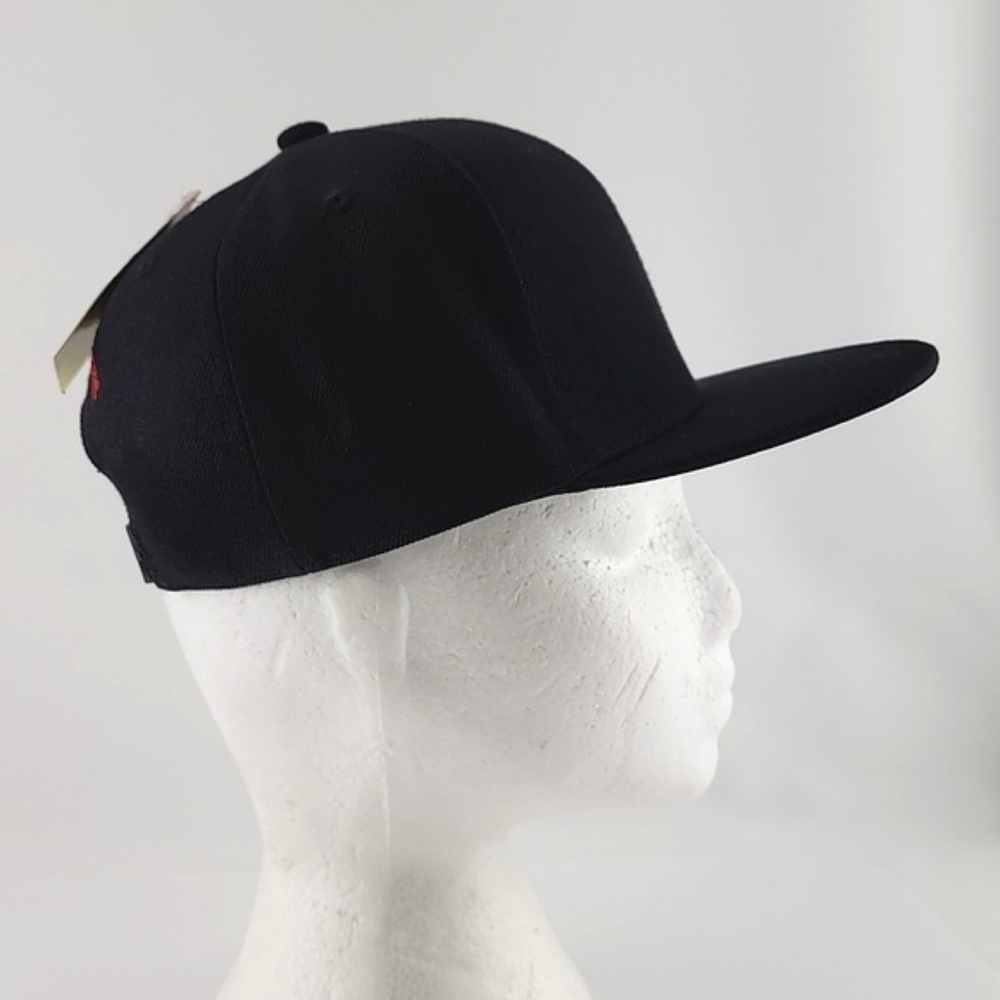 NWT Disney Minnie Mouse Women's Flat Bill Snap Back Black Baseball Cap EmbroideR - Picture 12 of 16